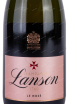 Этикетка Lanson Le Rose Brut 2017 0.375 л