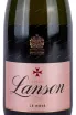 Этикетка Lanson Le Rose Brut 2017 0.375 л