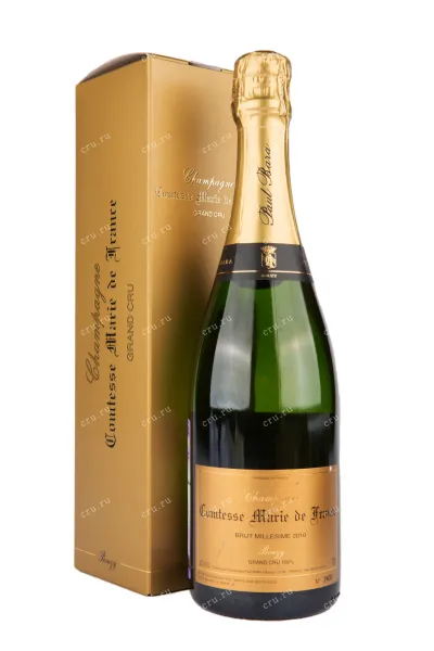 Шампанское Paul Bara Comtesse Marie de France Brut Millesime Grand Cru Bouzy gift box 2010 0.75 л