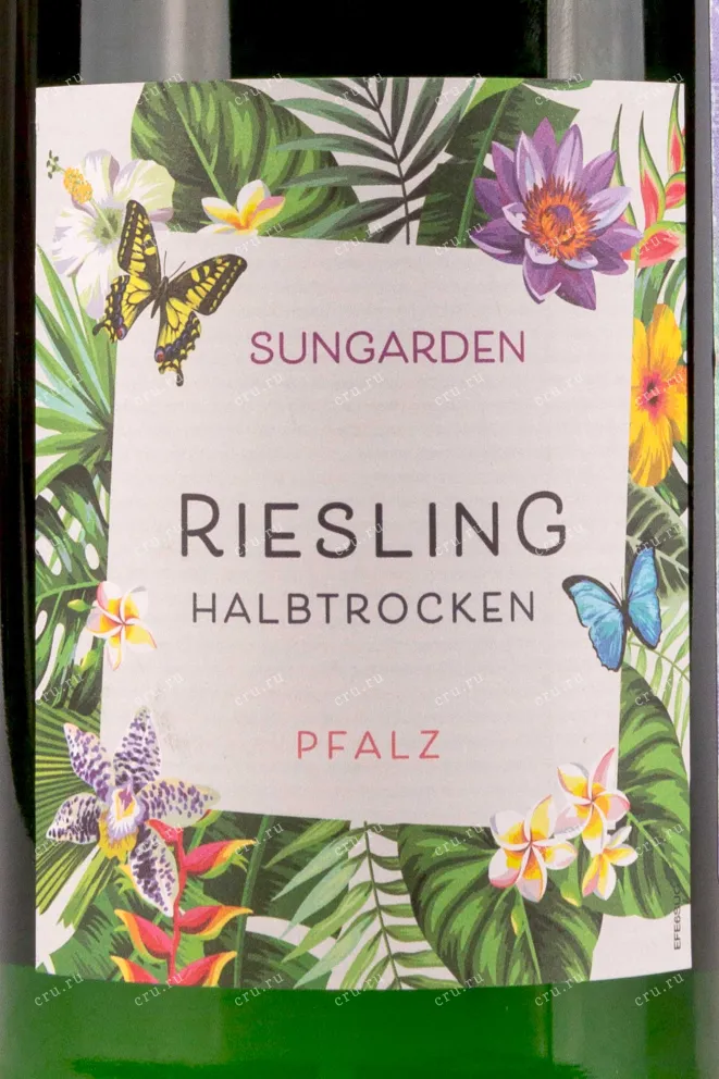 Этикетка Sungarden Pfalz Riesling  0.75 л