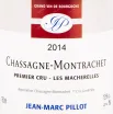 Этикетка вина Chassagne Montrachet Premier Cru Les Macherelles Jean Marc Pillot 2014 0.75 л