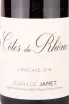 Этикетка Domaine Jean-Luc Jamet Cotes-du-Rhone L'Enclave 2018 0.75 л