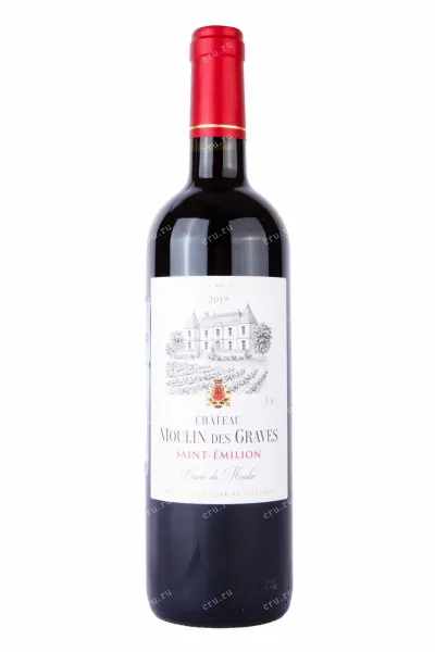 Вино Chateau Moulin des Graves Saint-Emilion 2019 0.75 л