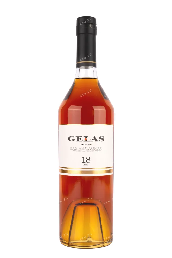 Бутылка Gelas Bas Armagnac 18 ans gift box 2001 0.7 л