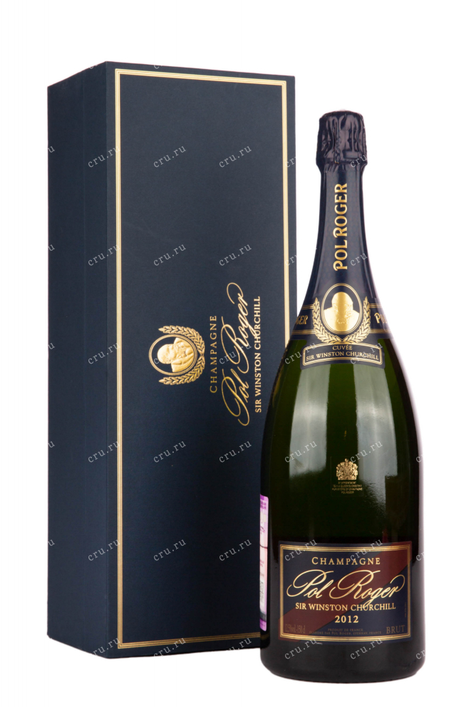 Подарочная коробка игристого вина Pol Roger Cuvee Sir Winston Churchill 2012 1.5 л