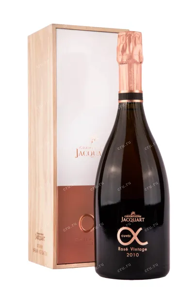 Шампанское Jacquart Cuvee Alpha Rose Vintage with gift box 2010 0.75 л