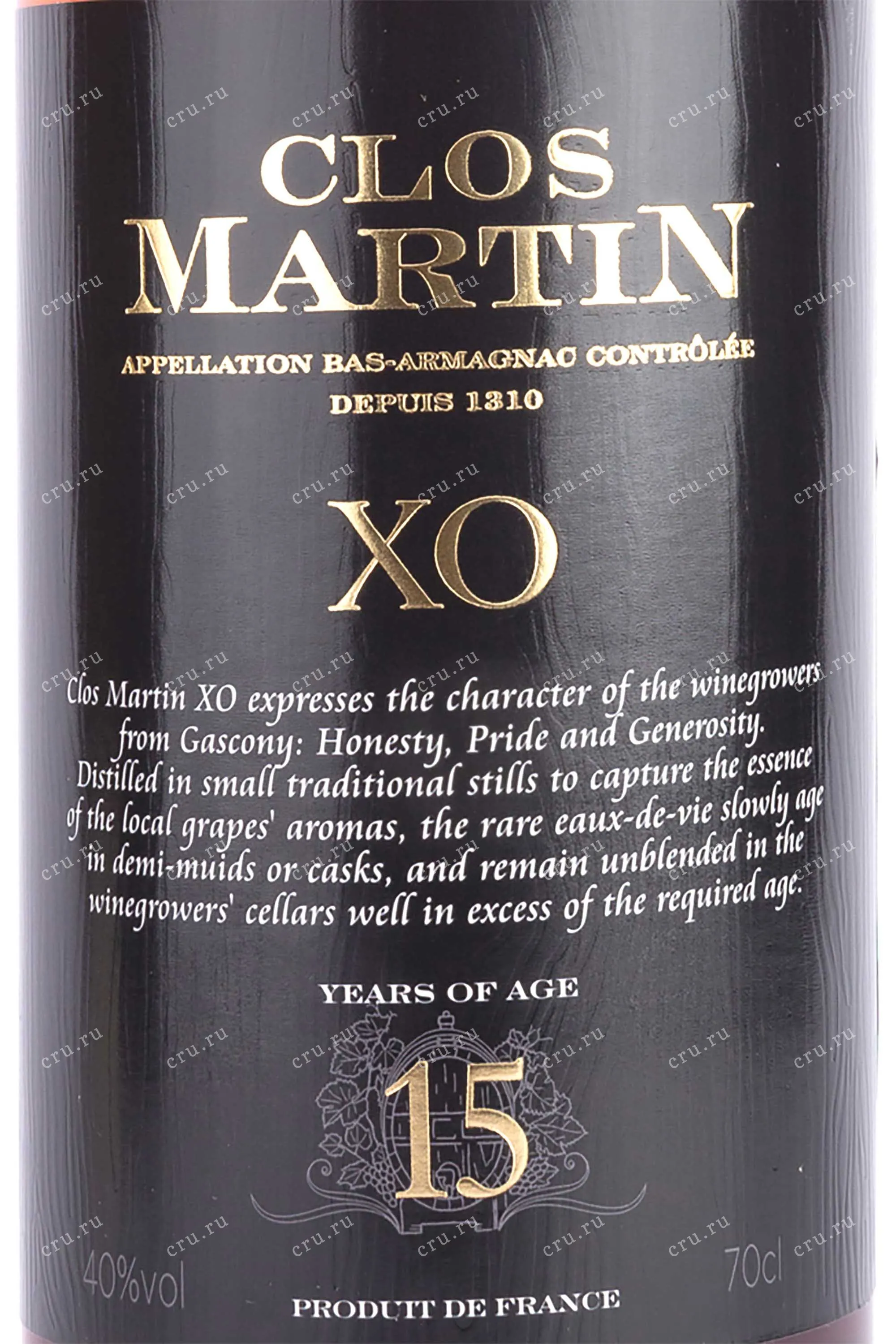 Clos Martin XO 15 ans Armagnac 40 %