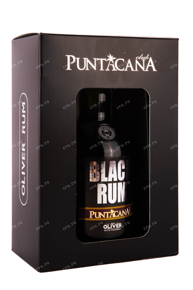 Подарочная коробка рома Пунтакана Клаб Блек Оливер 0.7
