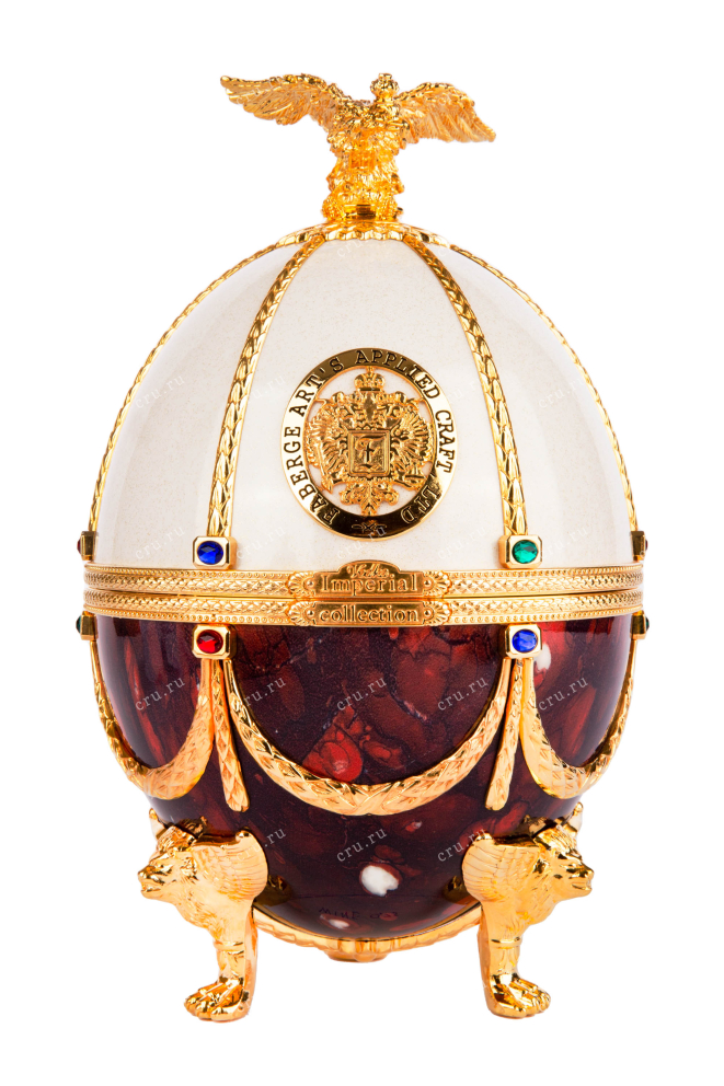 Яйцо фаберже водки Imperial Collection Pearl and Ruby Faberge Egg 0.7