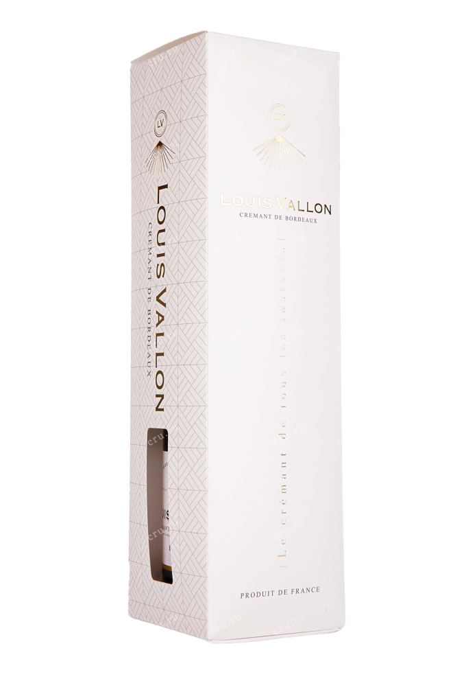 Подарочная коробка Louis Vallon Cremant de Bordeaux in gift box 2021 0.75 л