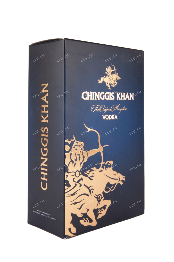 Подарчная упаковка водки Chinggis Khan gift box 0.7