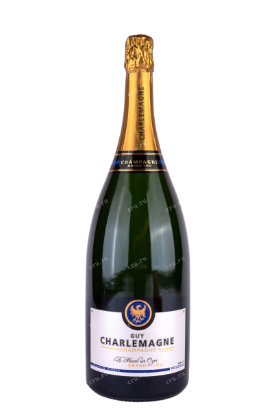 Шампанское Guy Charlemagne Reserve Blanc de Blancs Le Mesnil-sur-Oger 2018 1.5 л
